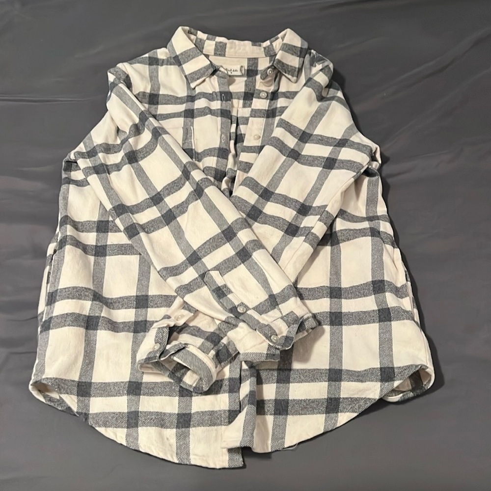 Alterd State Plaid Shacket with pockets